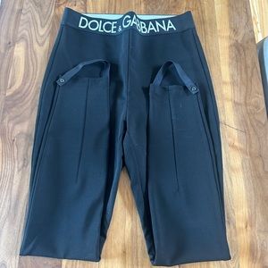 DOLCE&GABBANA
Branded Elastic High-Waist Leggings w/ Detachable Stirrups